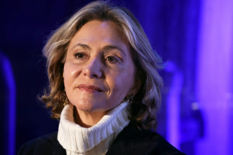 La présidente de la région Ile-de-France Valérie Pécresse (LR) le 13 décembre 2025 à Créteil ( AFP / Thomas SAMSON )