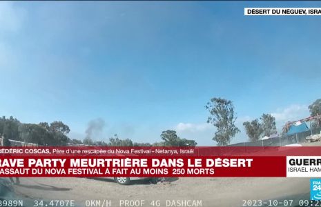 Rave party meurtrière en Israël : le père d'une rescapée témoigne sur France 24