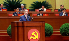 Photo prise le 20 janvier 2026 et diffusée par le XIVe Congrès national via l'Agence de presse vietnamienne, montrant le secrétaire général du Parti communiste vietnamien, To Lam, lors de la séance d'ouverture du XIVe Congrès national du Parti communiste vietnamien à Hanoï ( Vietnam News Agency (VNA) / Handout )