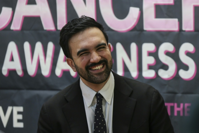 Le candidat à la mairie de New York Zohran Mamdani lors d'un événement à Brooklyn, New York, le 30 octobre 2025 ( AFP / ANGELA WEISS )