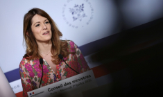 La ministre déléguée à l'Energie et porte-parole du gouvernement Maud Bregeon, à Paris le 1er juillet 2026. ( AFP / SIMON WOHLFAHRT )