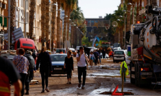 Conséquences des inondations près de Valence