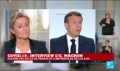 REPLAY - Interview d'Emmanuel Macron - le non-respect du couvre-feu entraînera une amende de 135  euros