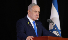 Benjamin Netanyahu, le 16 octobre 2025, à Jerusalem ( POOL / ALEX KOLOMOISKY )