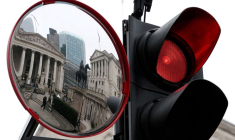 Vue générale du bâtiment de la Banque d'Angleterre à Londres