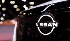 Logo de Nissan à Los Angeles, Californie, États-Unis