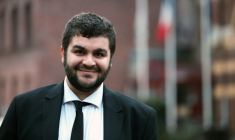 Florent Pasek, candidat à la mairie d'Hérin, dans le Nord, le 5 février 2026 ( AFP / Francois LO PRESTI )