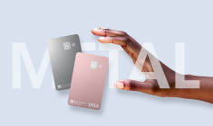 Carte Offre METAL de Boursorama (grise et rose)