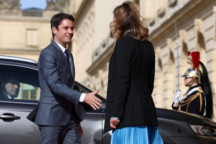 Gabriel Attal et Yaël Braun-Pivet à Versailles