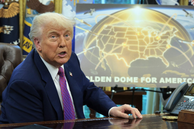 Donald Trump à Washington, aux États-Unis, le 20 mai 2025. ( GETTY IMAGES NORTH AMERICA / CHIP SOMODEVILLA )