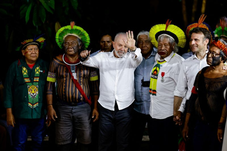 Emmanuel Macron en visite au Brésil