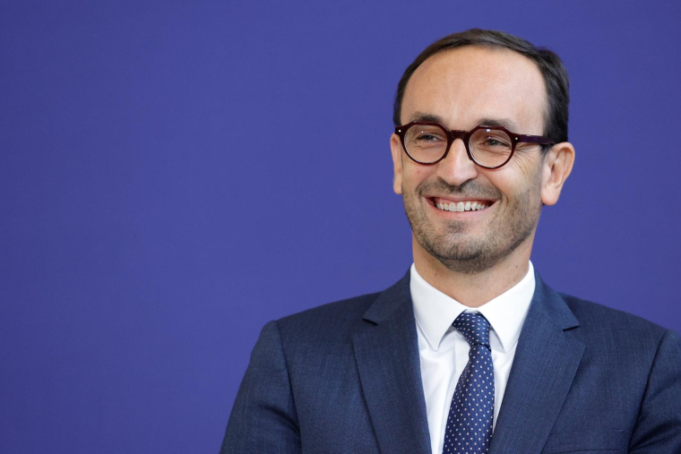 Thomas Cazenave, le 20 juillet 2023, à Paris ( AFP / Geoffroy VAN DER HASSELT )