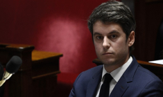 Gabriel Attal à Paris, le 26 mlars 2024. ( AFP / JULIEN DE ROSA )