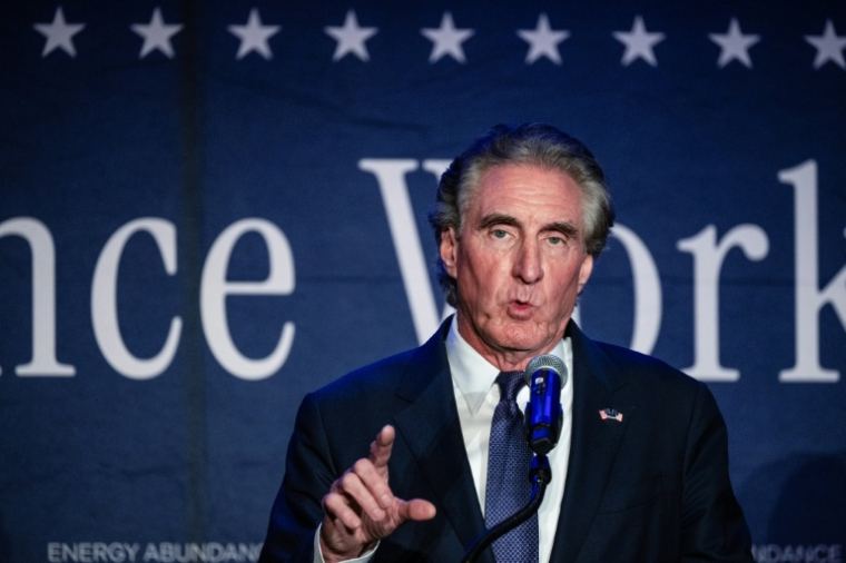 Le ministre américain Doug Burgum lors du G20 énergie à Houston au Texas, le 14 septembre 2026 ( AFP / RONALDO SCHEMIDT )