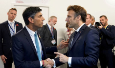 Le premier ministre britannique Rishi Sunak rencontre le président français Emmanuel Macron