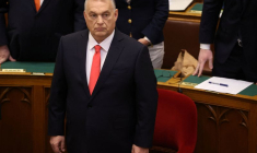 Le Premier ministre hongrois Viktor Orban au Parlement à Budapest