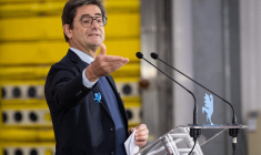 Nicolas Dufourcq à Duppigheim, le 18 mars 2024. ( AFP / SEBASTIEN BOZON )