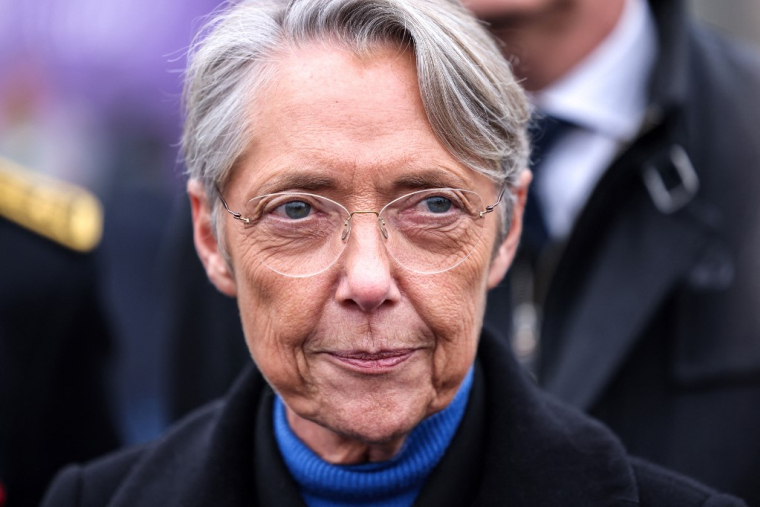 La Première ministre Élisabeth Borne juge la grève des médecins généralistes "pas responsable". ( AFP / CHARLY TRIBALLEAU )