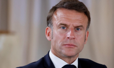 Emmanuel Macron, en juin 2024, à Savelletri (Italie) ( AFP / LUDOVIC MARIN )