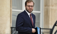 Antoine Armand à Paris, le 15 octobre 2024. ( AFP / LUDOVIC MARIN )