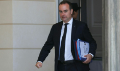 Le Premier ministre Sébastien Lecornu à la sortie de l'Elysée, le 9 juillet 2026 à Paris ( AFP / Thomas SAMSON )