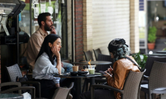 Dans un café de Téhéran, à l'approche de l'expiration de la trêve irano-américaine, le 21 avril 2026 ( AFP / - )