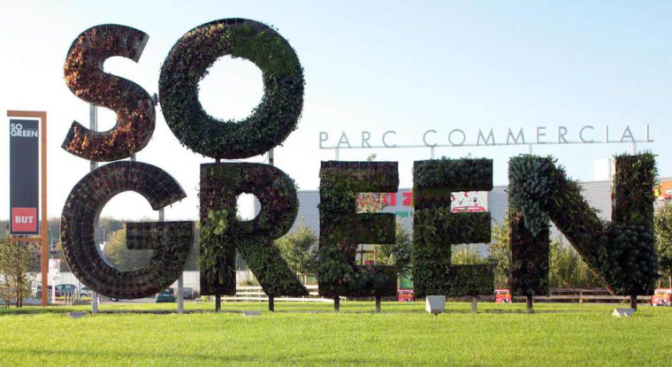 So Green, centre commercial Frey dans la banlieue de Lille. (© Frey)