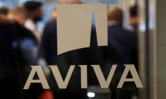 Le logo d'Aviva au bureau londonien de l'entreprise