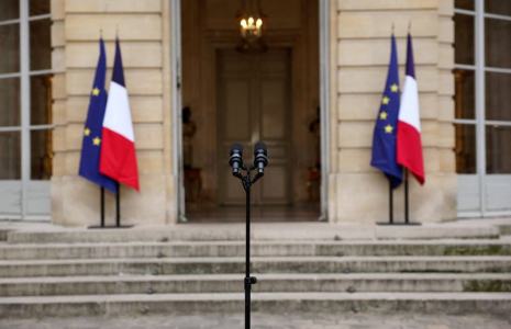 Déclaration du Premier ministre français sortant, Sébastien Lecornu, à Matignon, à Paris