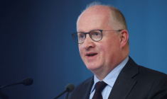 Photo d'archives de l'économiste en chef de la Banque centrale européenne Philip Lane