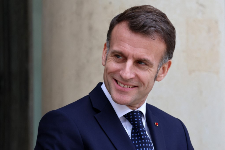 Emmanuel Macron à Paris le 24 février 2026. ( AFP / LUDOVIC MARIN )