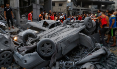 Les Palestiniens inspectent les dégâts à Gaza