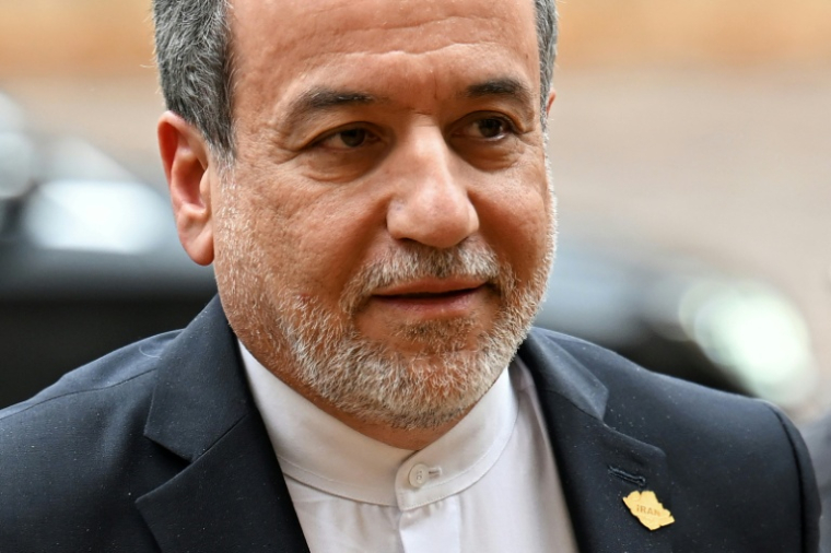 Le chef de la diplomatie iranienne, Abbas Araghchi, le 9 janvier 2026 à Beyrouth, au Liban ( AFP / JOSEPH EID )