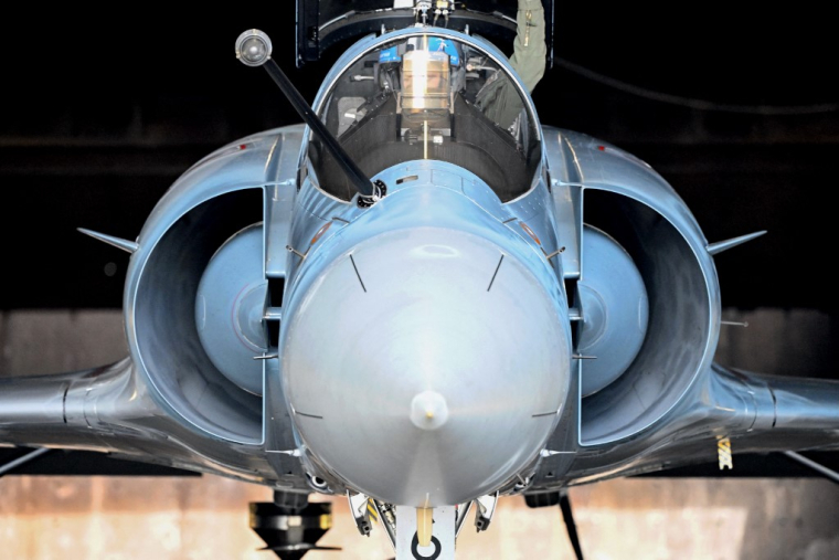 Un mirage 2000-5F. (illustration) ( AFP / JEAN-CHRISTOPHE VERHAEGEN )