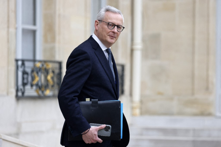 Bruno Le Maire à Paris, le 21 février 2024. ( AFP / LUDOVIC MARIN )