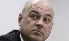 Alexeï Kouzmitchev lors d'une conférence de presse à Moscou