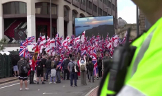 Rassemblement anti-immigration du parti d’extrême droite Britain First à Birmingham
