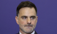 Laurent Saint-Martin, ministre du Budget, le 22 septembre 2024 ( AFP / GEOFFROY VAN DER HASSELT )