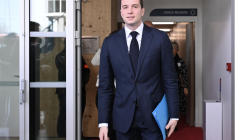 Jordan Bardella à Puteaux, près de Paris, le 20 mars 2024. ( AFP / BERTRAND GUAY )