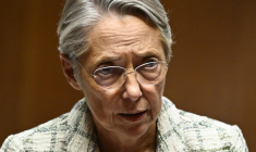 Elisabeth Borne, le 17 octobre 2023 à l'Assemblée nationale. ( AFP / JULIEN DE ROSA )