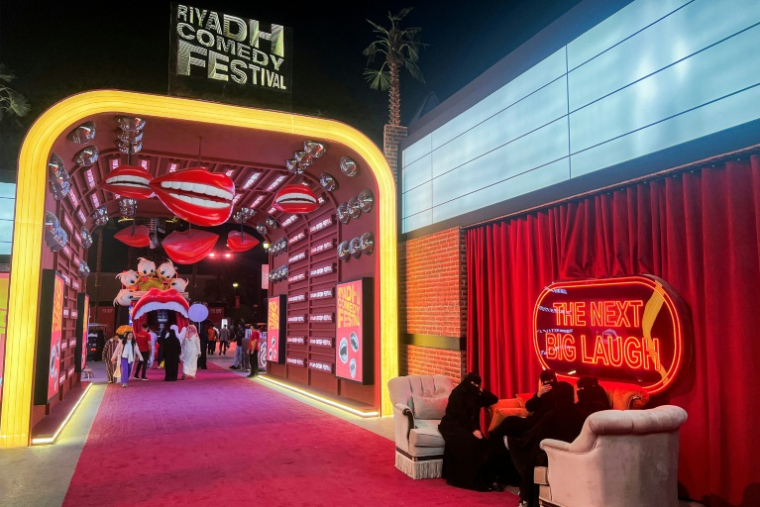 Le Riyadh Comedy Festival, le 6 octobre 2025 en Arabie saoudite ( AFP / Fayez Nureldine )