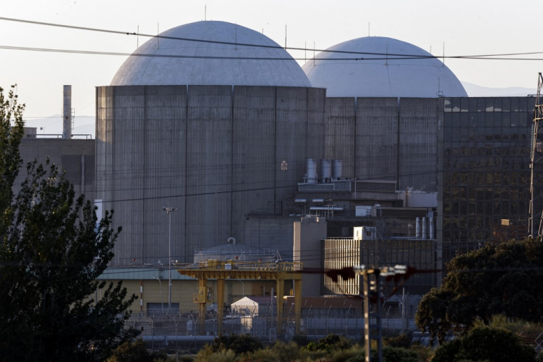 Située dans le centre-ouest de l'Espagne, la centrale d'Almaraz a été mise en service en 1983 (illustration) ( AFP / OSCAR DEL POZO )