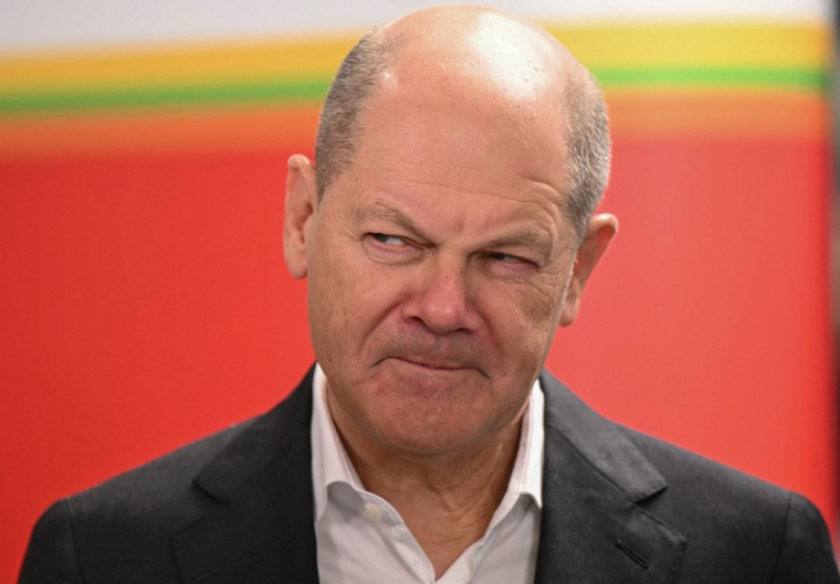 Olaf Scholz à Cologne, en Allemagne, le 9 janvier 2025. ( AFP / INA FASSBENDER )