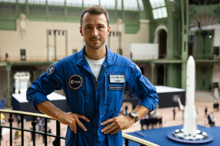 L'astronaute français Arnaud Prost au sommet international sur l'Espace à Paris, le 9 septembre 2026 ( AFP / Simon WOHLFAHRT )