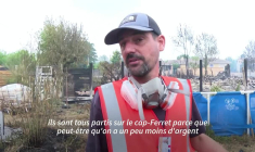 "C'est désastreux": de retour dans sa maison dévastée par les flammes, un habitant témoigne