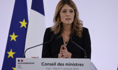 Maud Bregeon à Paris le 1er octobre 2024. ( AFP / LUDOVIC MARIN )