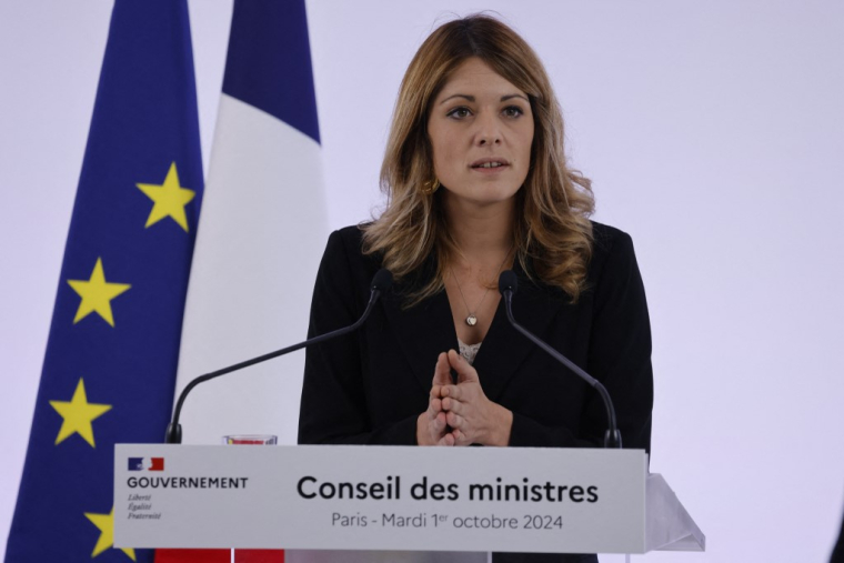 Maud Bregeon à Paris le 1er octobre 2024. ( AFP / LUDOVIC MARIN )