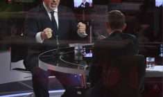 Britain's COVID-19 Vaccine Deployment Minister Nadhim Zahawi appears on BBC TV's The Andrew Marr Show in London