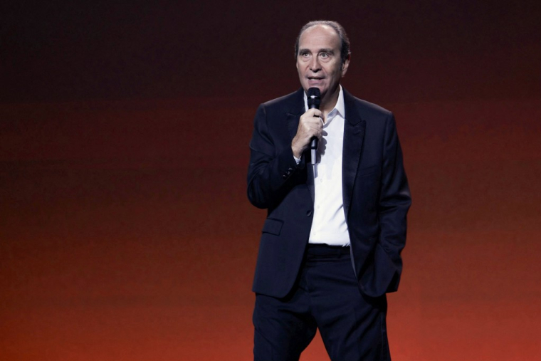 Xavier Niel à Paris, le 18 septembre 2024. ( AFP / THOMAS SAMSON )
