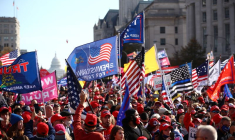 USA 2020: RASSEMBLEMENT À WASHINGTON DE MANIFESTANTS PRO-TRUMP